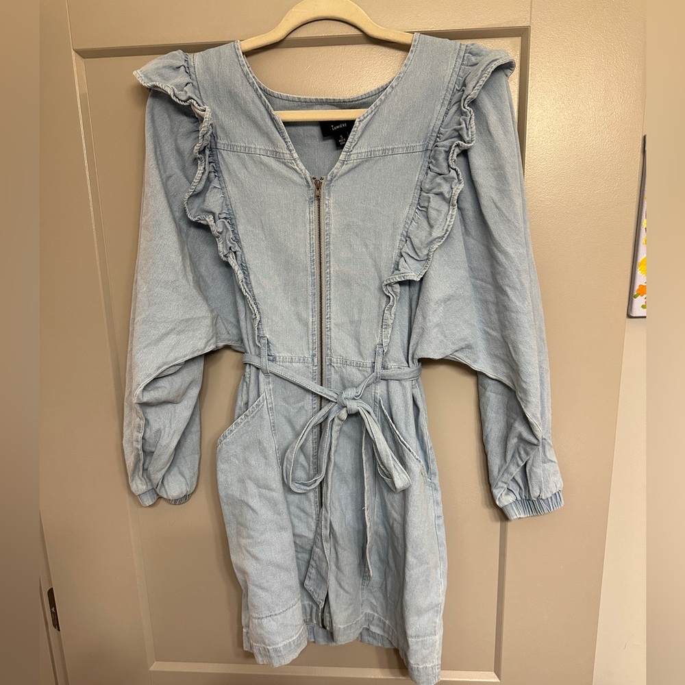 Lumiere Light Blue Long Sleeve Dress